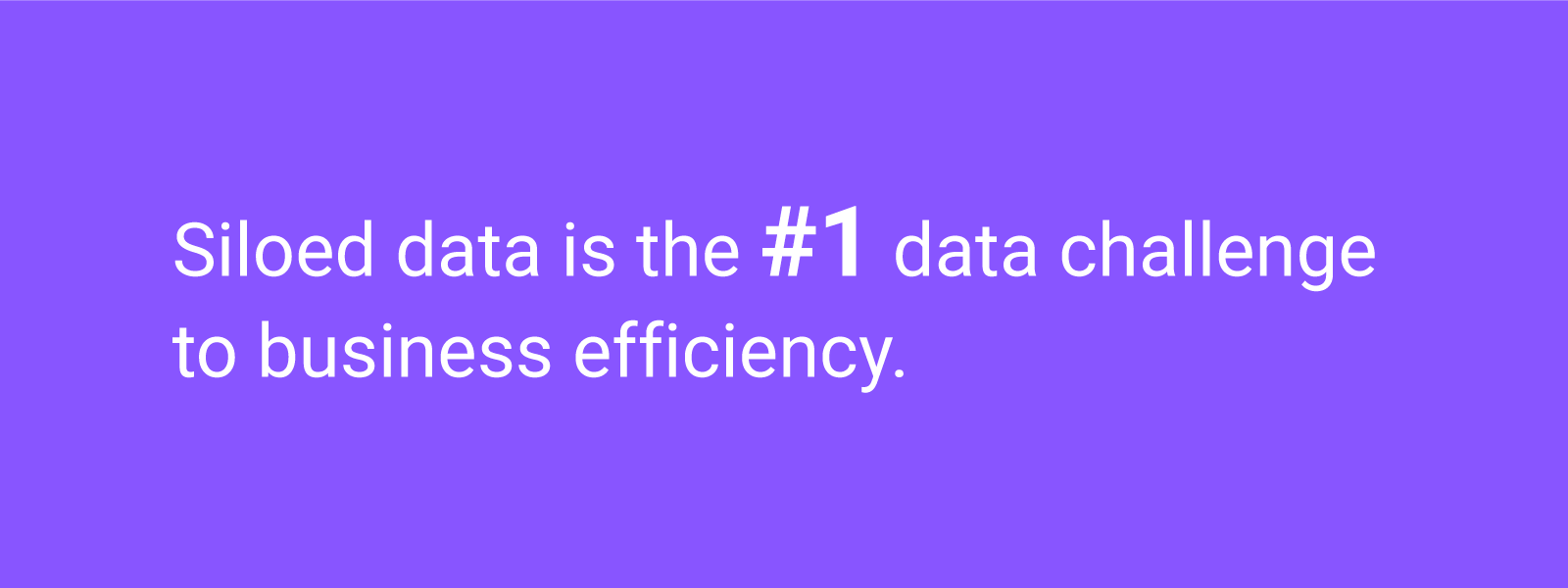 Leverage data to drive efficiency