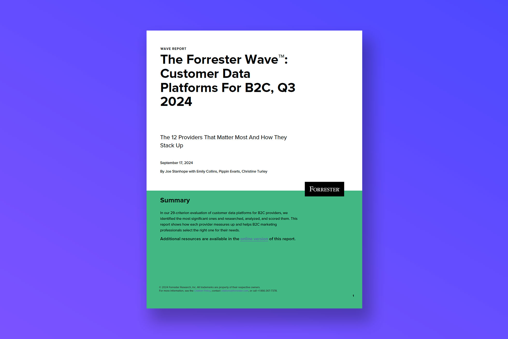 The Forrester Wave: CDP for B2C