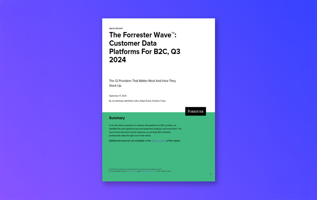 A Leader In The Forrester Wave™: Customer Data Platforms For B2C, Q3 2024